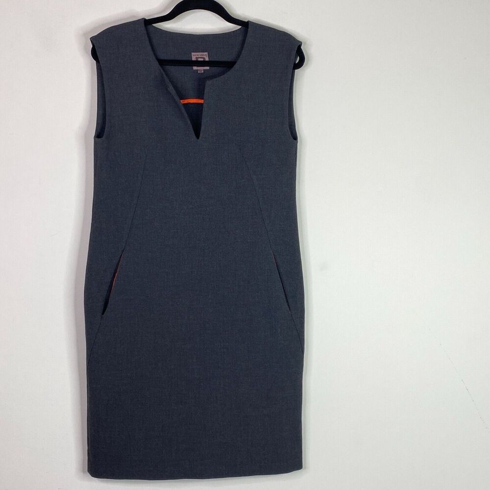 Bensimon Ben Simon Collection V-Neck Sleeveless Pocket Dress Women's Size 6